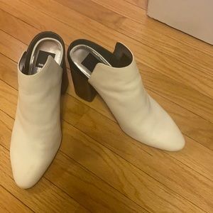 Dolce Vita open back white booties